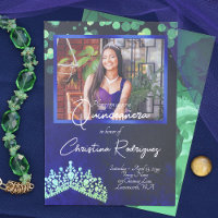 Emerald Green Tiara, Sapphire Blue Quinceanera