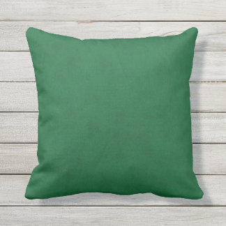 Emerald Green Velvet Look Outdoor Cushion