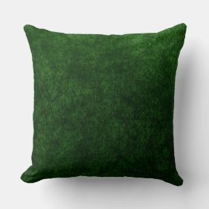 emerald green velvet texture print cushion
