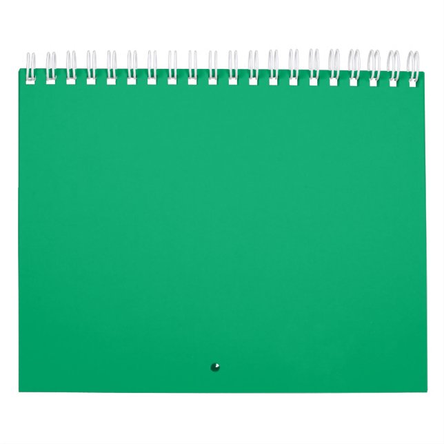Emerald Green Wall Calendar – Custom Design (Cover)
