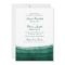 Emerald Green Watercolor Wedding Invitations