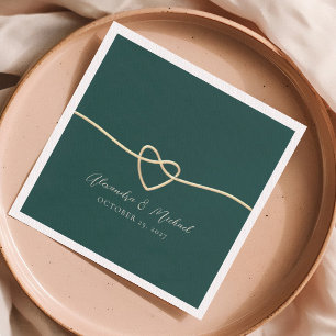 Emerald Green Wedding Napkin