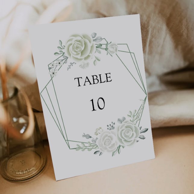 Emerald Green Wedding Table Cards Template (Emerald Green Wedding Table Cards Template)