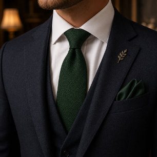 Emerald Green Wedding Tie   Luxury Old Money