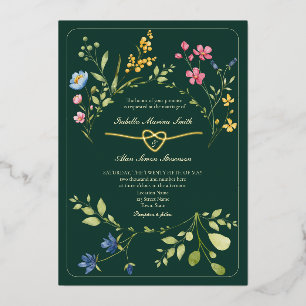 Emerald Green Wildflower Wedding