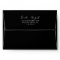Emerald Greenery | Black Wedding Invitation