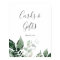 Emerald Greenery Cards and Gifts Sign