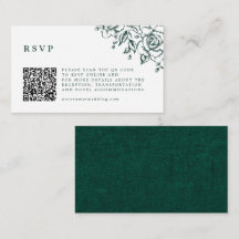 Emerald Greenery Vintage Botanical Wedding Website