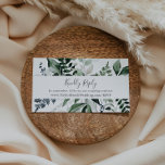 Emerald Greenery Wedding Website RSVP Enclosure Card<br><div class="desc">This emerald greenery wedding website RSVP enclosure card is perfect for a boho wedding. The elegant yet rustic design features moody dark green watercolor leaves and eucalyptus with a modern bohemian woodland feel.</div>