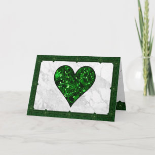 Emerald Heart St. Patrick's Day Holiday Card