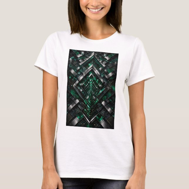 Emerald Infinity Portal  T-Shirt (Front)