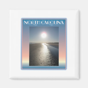 Emerald Isle Beach, NC at Sunset Magnet