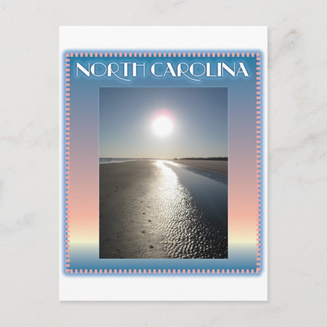 Emerald Isle Beach, NC at Sunset Postcard (Front)