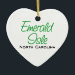 Emerald Isle, NC Ceramic Tree Decoration<br><div class="desc">This original Emerald Isle,  NC design is one of many North Carolina creations by Worldshop.</div>