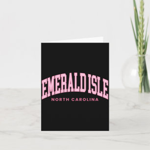 Emerald Isle North Carolina Retro Preppy Throwback Card