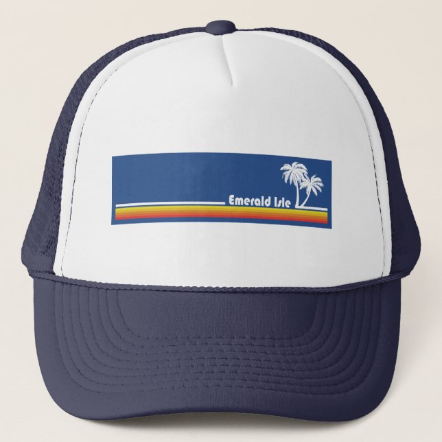 Emerald Isle North Carolina Trucker Hat (Front)