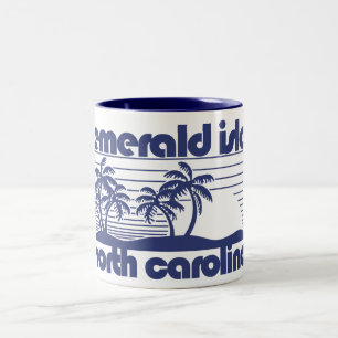 Emerald Isle,North Carolina Two-Tone Coffee Mug