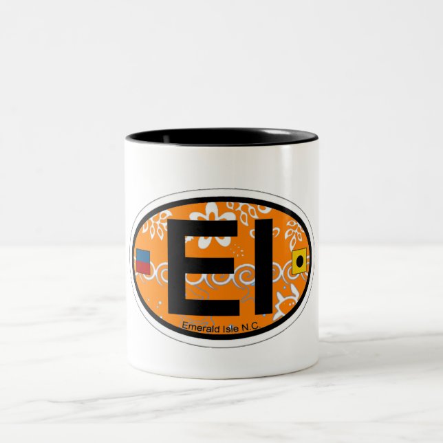 Emerald Isle. Two-Tone Coffee Mug (Center)