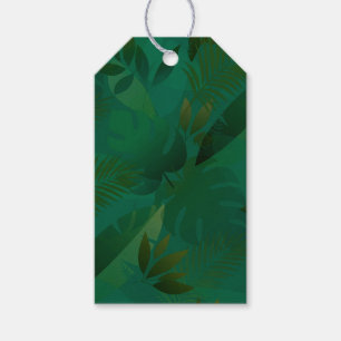 Emerald Jungle Exotic Mystic Tropical Leaves Gift Tags