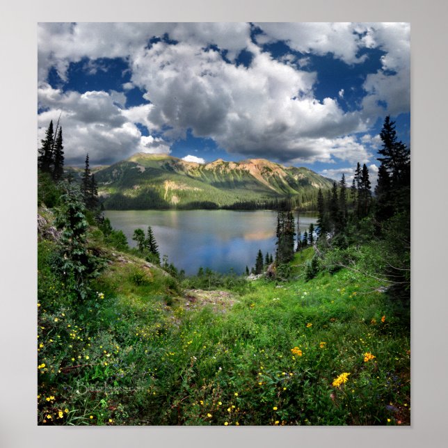 Emerald Lake 4 - Weminuche Wilderness - Colorado Poster (Front)