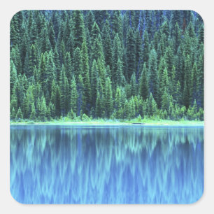 Emerald Lake, Yoho NP, BC, Canada Square Sticker