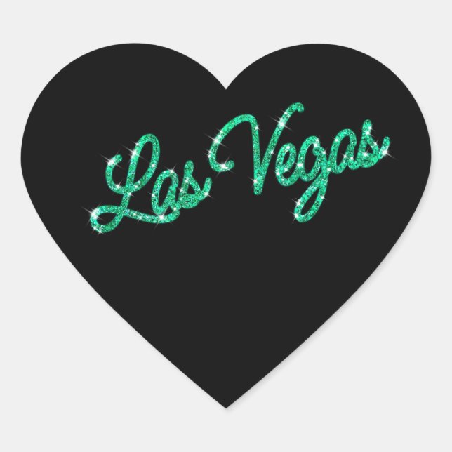 Emerald Las Vegas Sparkles Sticker (Front)