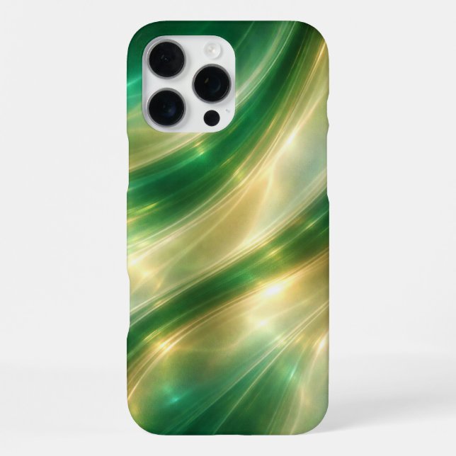 Emerald Luxe Holographic Gradient Phone Case (Back)