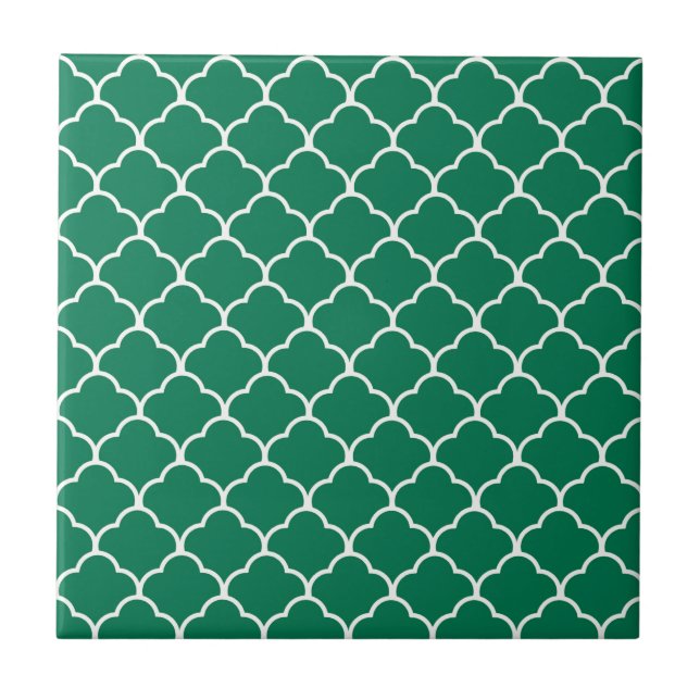 Emerald Moroccan Design at  Emporiomoffa Tile (Front)