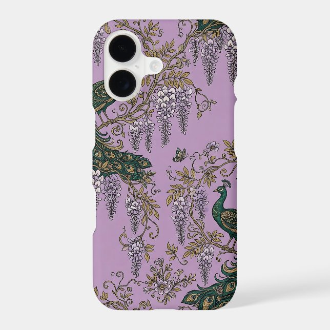Emerald Peacock iPhone 17 Slim Fit Case (Back)