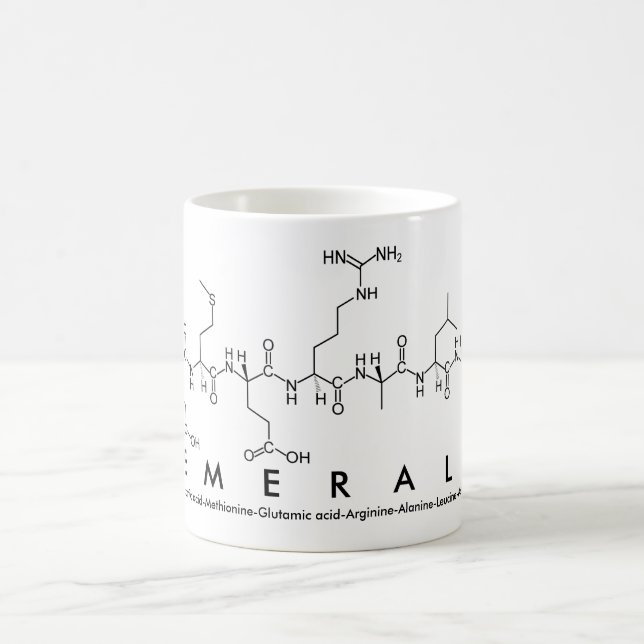Emerald peptide name mug (Center)