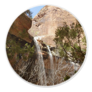 Emerald Pool Falls I from Zion National Park Ceramic Knob