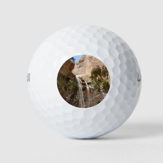 Emerald Pool Falls I from Zion National Park Golf Balls (Front)