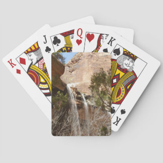 Emerald Pool Falls I from Zion National Park Playing Cards