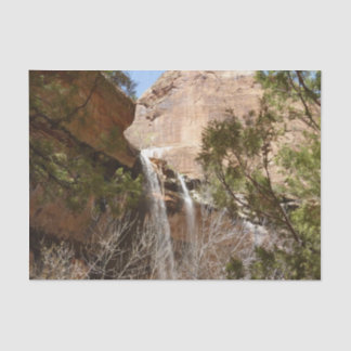 Emerald Pool Falls I from Zion National Park Tissue Paper