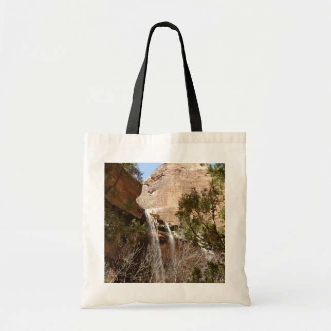 Emerald Pool Falls I from Zion National Park Tote Bag (Front)