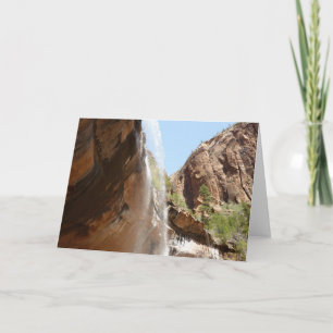 Emerald Pool Falls II from Zion National Park Card