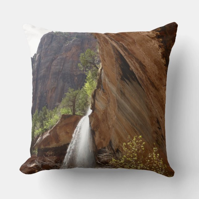 Emerald Pool Falls III from Zion National Park Cushion (Front)