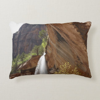 Emerald Pool Falls III from Zion National Park Decorative Cushion