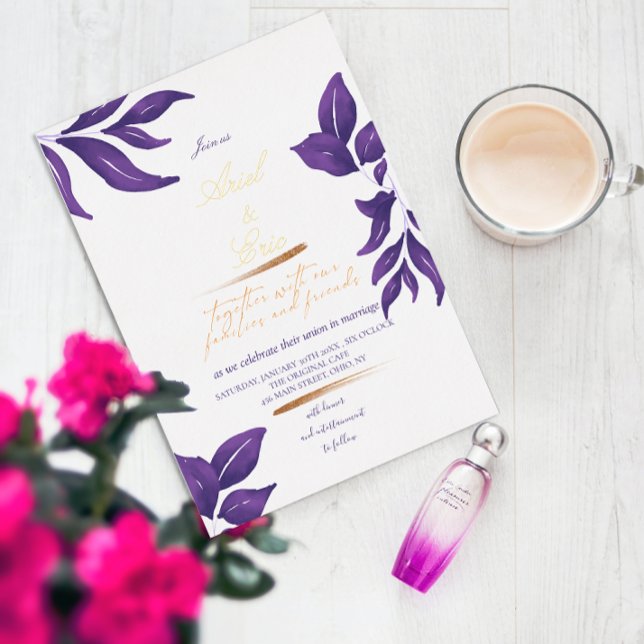 Emerald Purple & Gold Eucalyptus Wedding (Creator Uploaded)