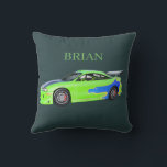 Emerald Roadrunner of the Verdant Horizon Cushion<br><div class="desc">Emerald Roadrunner of the Verdant Horizon captures the dynamic spirit of a sleek green car gliding through open space. Its vibrant color reflects energy, freshness, and a sense of freedom, while the smooth lines and polished surface evoke motion even at rest. This concept blends nature‑inspired tones with modern automotive elegance,...</div>