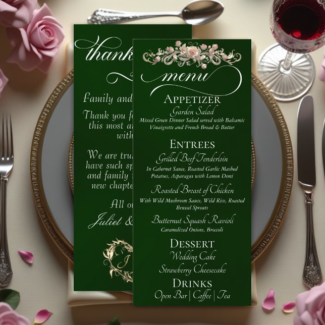Emerald - Roses, Heart & Thank You Menu (Creator Uploaded)