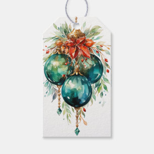 Emerald & Ruby Delights: A Fusion Red & Green Gift Tags