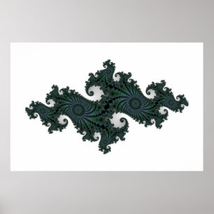 Emerald Seahorse Julia Poster