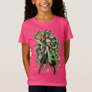 Emerald Serpent Goddess Fantasy T-Shirt