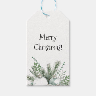 Emerald soft green country theme gift tags