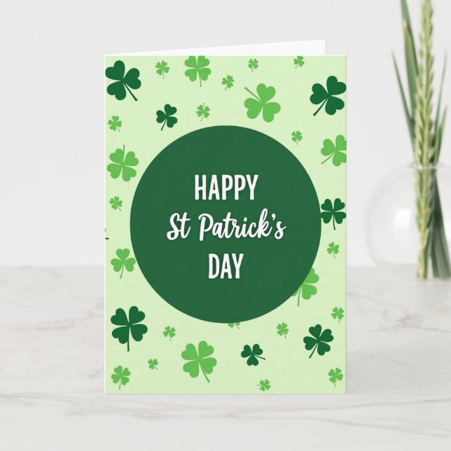 Emerald St Patricks Day Card (Front)