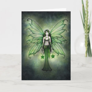 Emerald Star Christmas Fairy Card