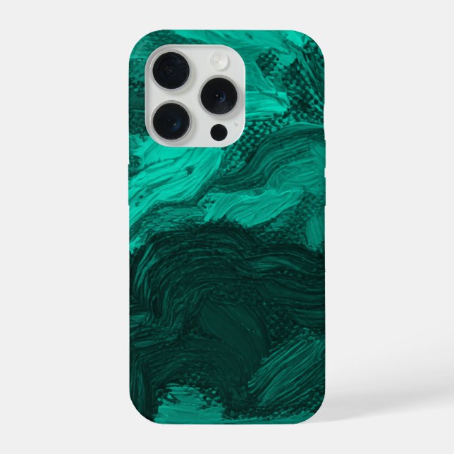 EMERALD SWIRL PHONE CASE (Back)
