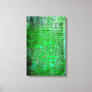 EMERALD TABLETS THOTH RA CANVAS EG PRINT