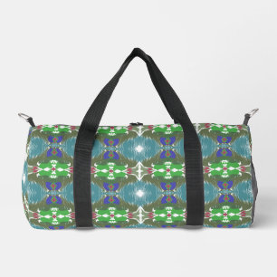 Emerald Tide Kaleidoscope Duffle Bag